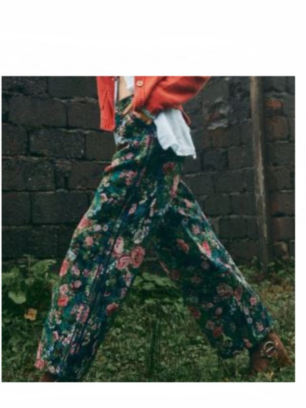 New FW2026 Floral Brocard Pants
